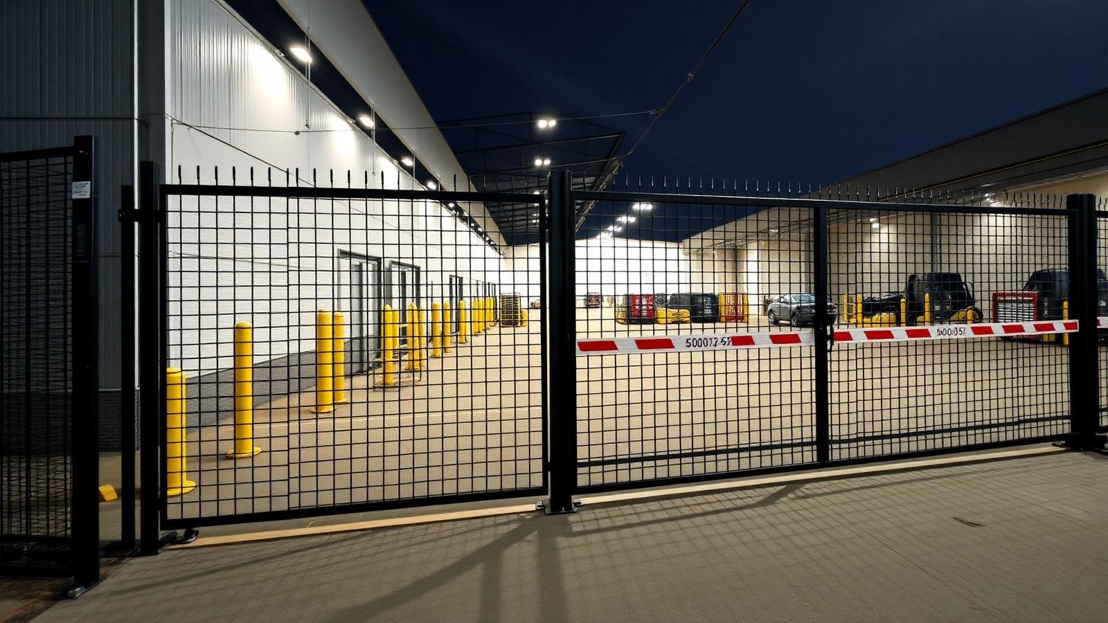 Commercial security gate installation by Above The Rest