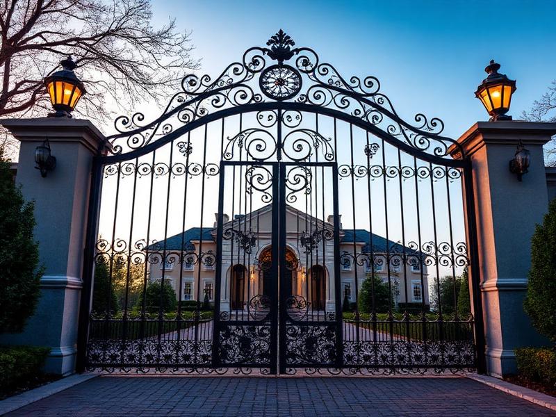 Custom estate gate installed by Above The Rest